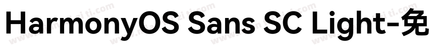 HarmonyOS Sans SC Light字体转换
